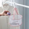 Clothes Drying Net Mini Underwear Socks Hanging Basket Dustproof Windproof Cosmetic Sponge Puff Brush Drying Net Laundry Storage 4