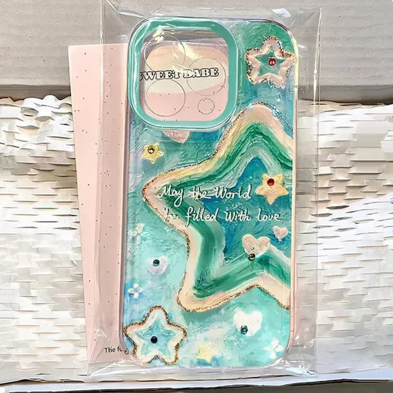 Rainbow Star Flower Soft Clear Phone Case - TPU Back Cover