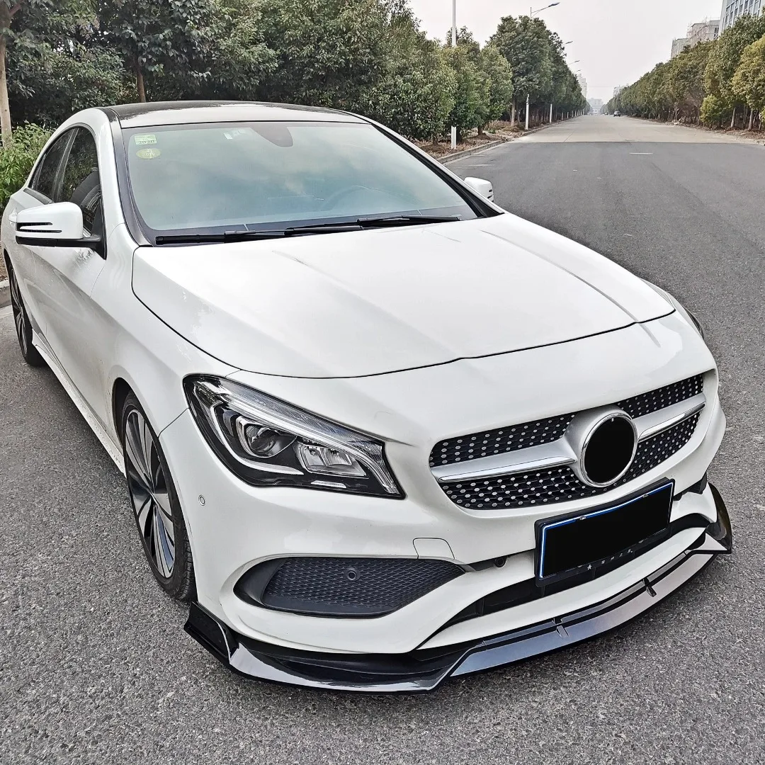 메르세데스 벤츠 CLA C117 2016-2019 프론트 디플렉터 범퍼 립 스포일러 프로텍터 스플리터 에어 댐 튜닝 액세서리 바디 키트