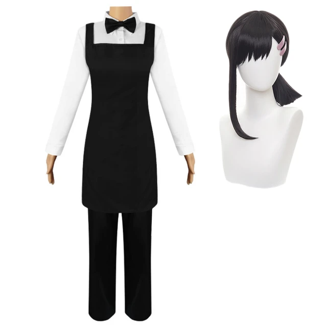 HOLOUN Anime Chainsaw Man Cosplay Costume Mitaka Asa Black Dress War Devil  School Uniform 2 Bow Ties Halloween Christmas Gift - AliExpress