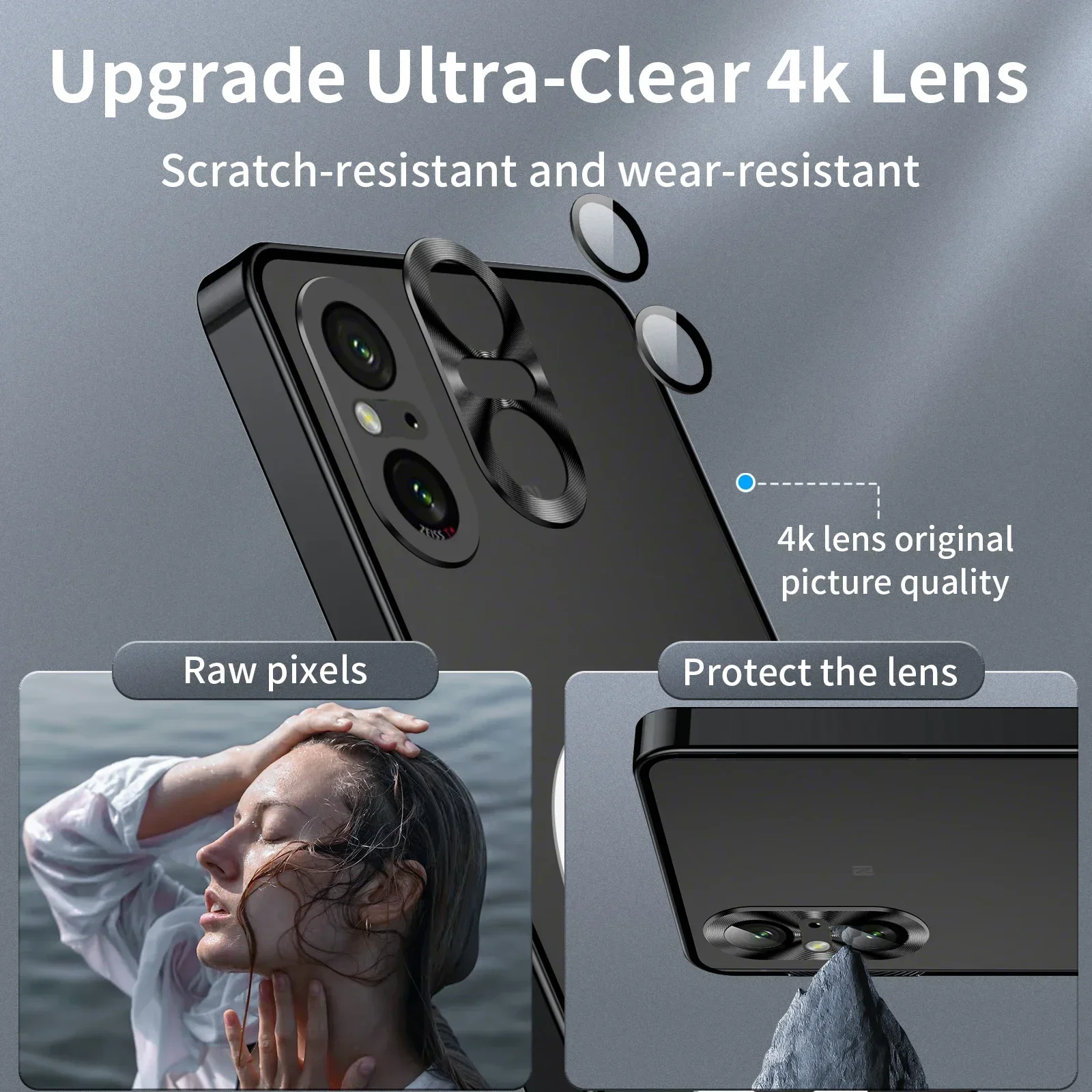 For XiaoMi 14 Pro Case Metal aluminum alloy Magnetic MagSafe car phone holder Perfume atmosphere Protective ultrathin back Cover