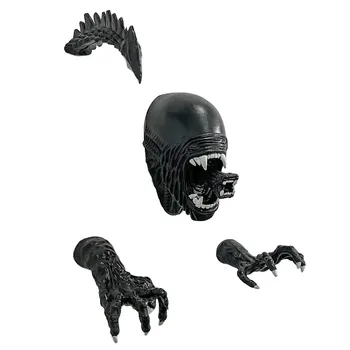 Wall Hanging Ornaments Giant Xenomorph Head Xenomoprh Wall Art Alien Xenomoprh -Xenomorph Mask Facehugger Mask Towel Rack Hooks 2