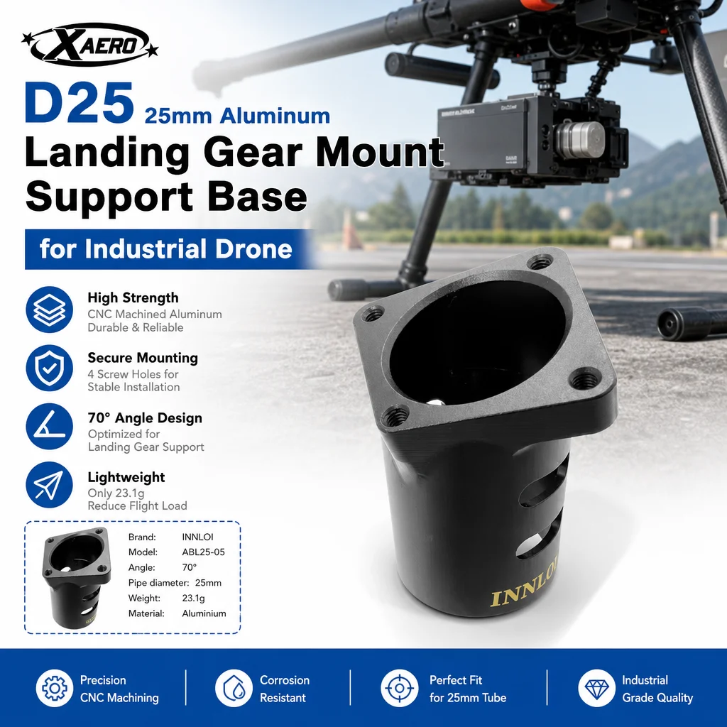 XAERO D25 25mm Aluminium-Landegestell-Halterung für Industriedrohnen