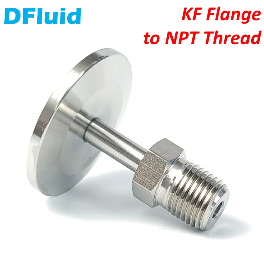 KF 플랜지-수컷 NPT 암나사 피팅, KF16 KF25 KF40 KF50 1/8 1/4 3/8 1/2 인치 스테인레스 스틸 316, Swagelok 교체