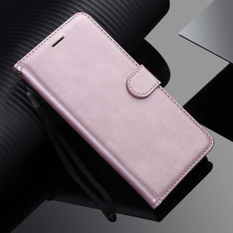 Elegant Leather Flip Wallet Case with Card Holder and Book Style Design