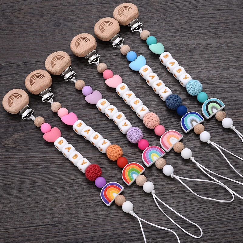 Silicone Pacifier Clip by Chewbeads