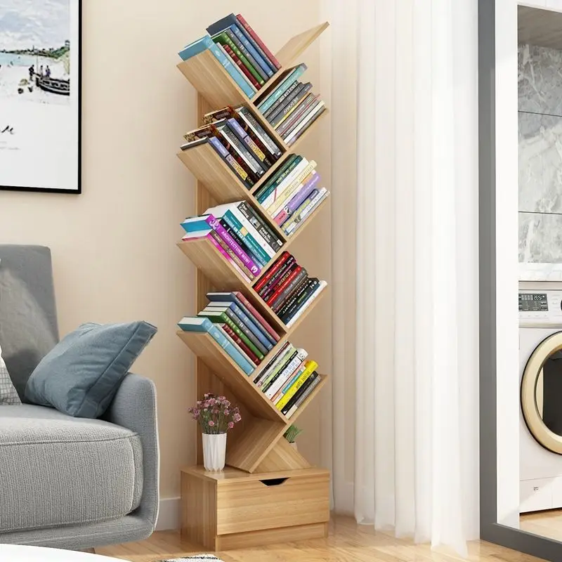 Vertical Bookshelf Creative Art Net Red Floor Ins Wind Group Device Three-dimensional Shelf Simple Small Combination Furniture