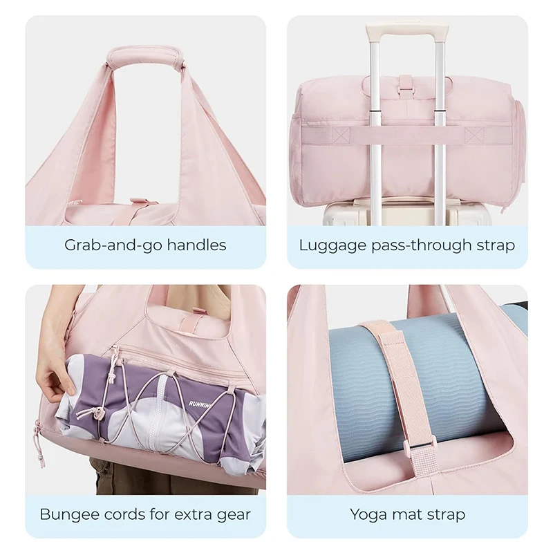 Large Capacity Women's Fitness Bag With Shoe Compartment Breathable Waterproof Backpack Multifunctional Men's Handbag 2