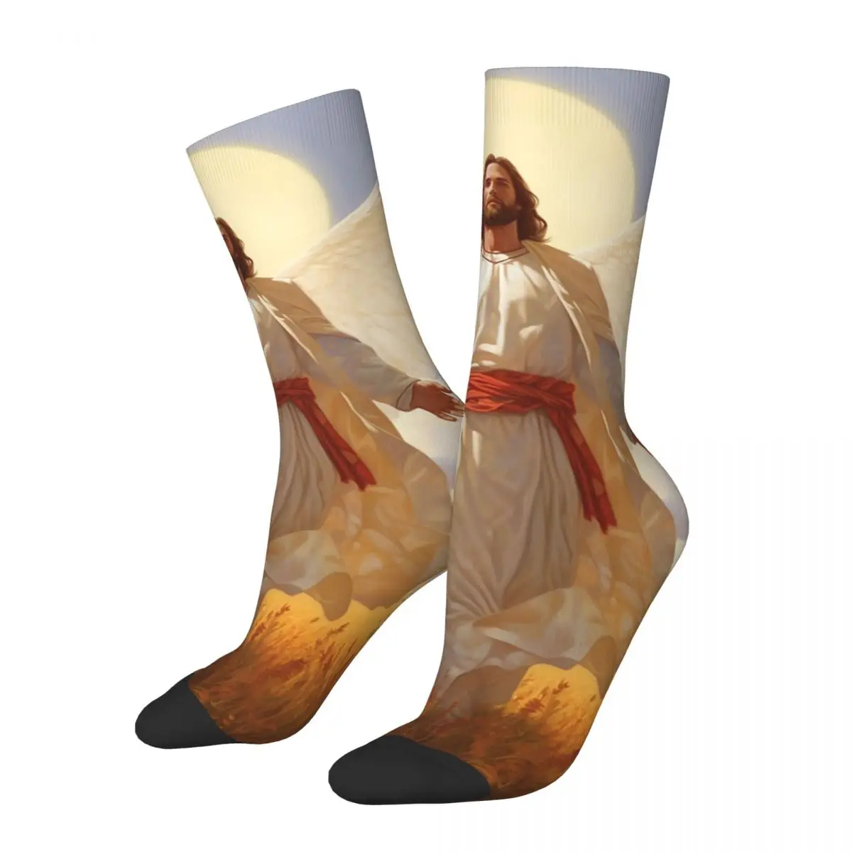 

Catholic Saint Christ Jesus Socks Merch For Men Women Chrisitan Religious Religion Bible Crew Socks Warm Best Gift Idea