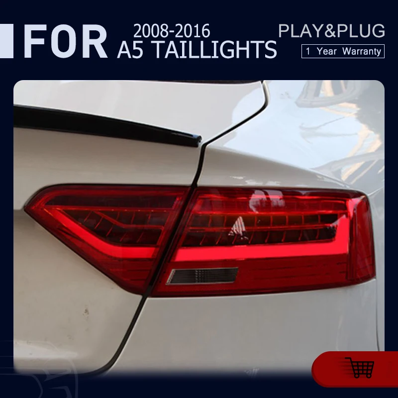

Обновленные аксессуары для A5 2008-2016 S5 RS5 светодиодный авто задние фонари задний фонарь динамический сигнал поворота инструмент для подсветки автомобильного стайлинга