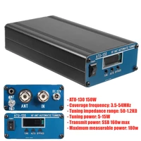 ATU-130 150W 3.5-54MHz 5Ω-1.2KΩ HF Automatic Shortwave Antenna Tuner 38x88x155mm Aluminium Alloy Black Tool  Accessories 1