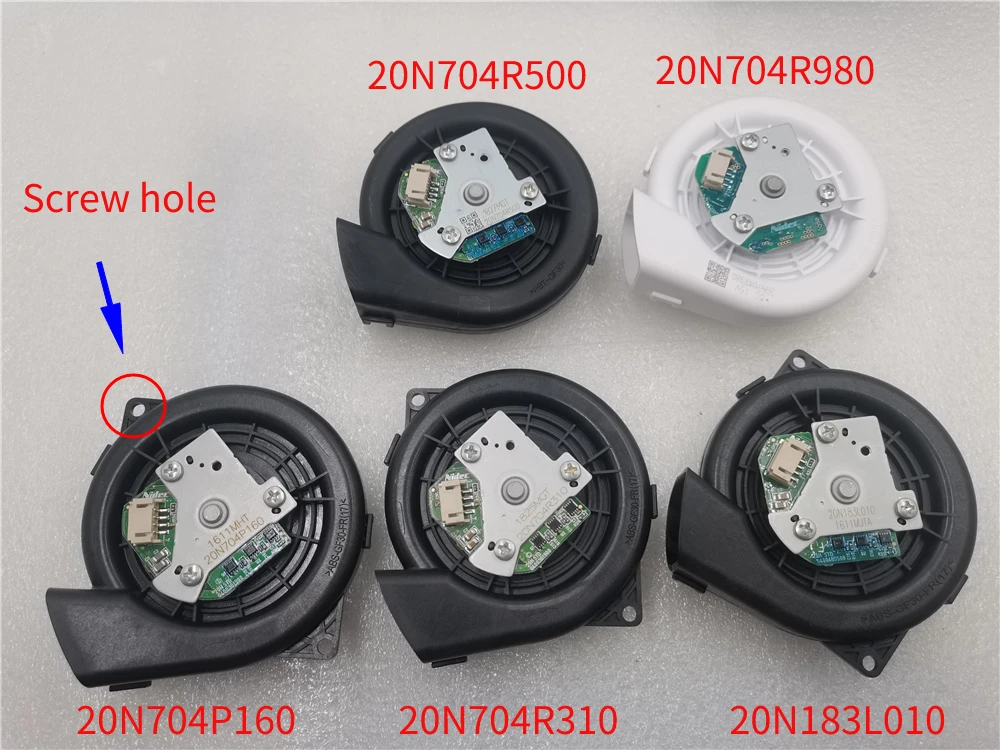 Piezas de Motor de ventilador para aspiradora robótica XIAOMI Mijia G1 MJSTG1, 20N704P160, 20N183L010, 20N704R310, 20N704R500, 20N704R980