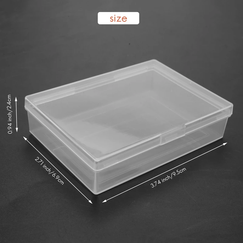 12Pcs Transparent Storage Box Set Plastic Trading Card Storage Box Portable  Small Items Organizer with Lid Reusable - AliExpress