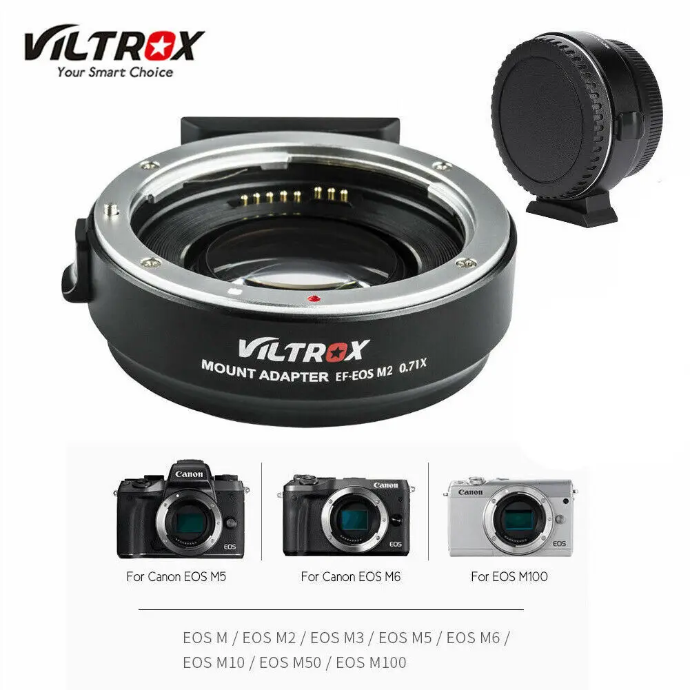 VILTROX EF-EOS M2 0.71x Speed Booster for  EF to EF-M/M50 - Auto Focus & Focal R