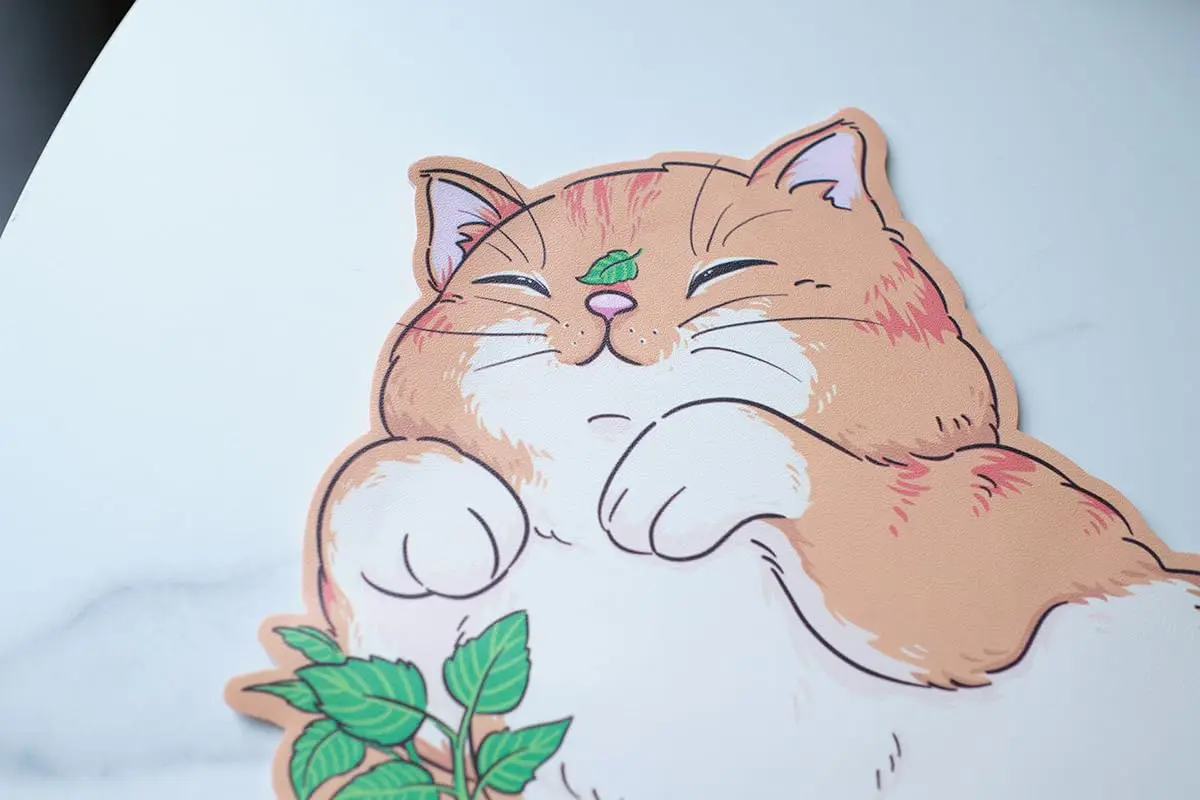 Kawaii Cat Mouse Pad Girl Cute Literary Cartoon Office Gamer Set Computer Desk Mats Thickened Non-slip Waterproof Keyboard Mat 2