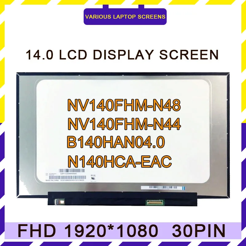 Schermo LCD 14 Pollici FHD IPS Opaco Per Laptop – Compatibile B140HAN04.1, 30 Pin, 1920x1080
