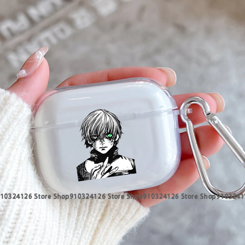 Anime tokyo ghoul japão suave fones de ouvido caso para apple