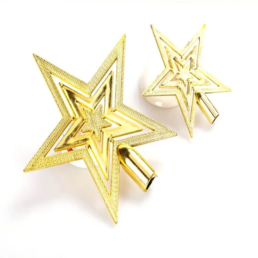 Description Picture 4 of item10/15/20cm Christmas Tree Topper Star Five-Pointed Star Pendant Ornaments Christmas Decorations For Home Christmas Tree New Year
