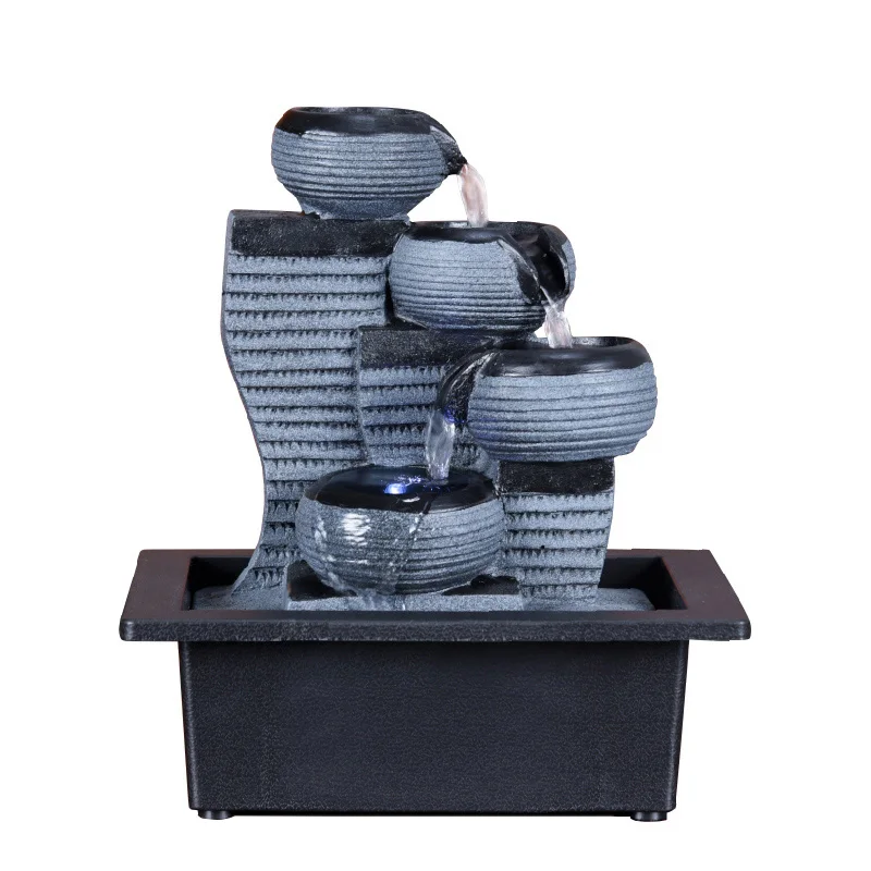 

Полимерные скальные комнатные фонтаны, водопад, фэн-шуй, настольный водный пейзаж, увлажнитель воздуха, украшение для офисного стола, поделки, украшение для дома