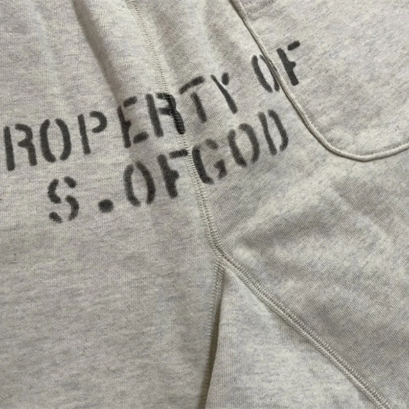 Summer Washed Sain Letters Printed Street Casual Shorts Men Women High Quality 1:1 Drawstring Breeches Sweatpants 5