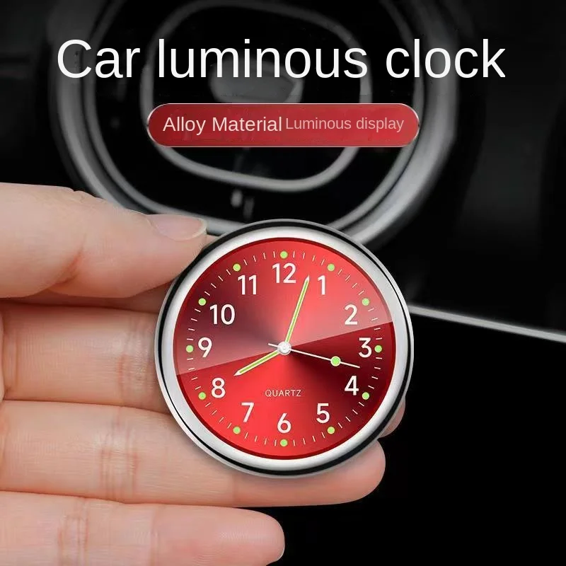 Mini Watch Car Quartz Clock Mini Electronic Clock Waterproof Bicycle Motorcycle Watch Auto Ornament Car Accessories Gifts car clock