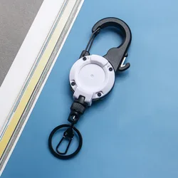 Enhanced Heavy Duty Multitool Keychain with Magnetic Attachment and Rope Cutter (White)