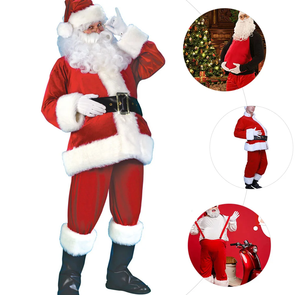 Inflatable Santa Fake Belly Christmas Costumes Accessories Santa Claus Props Xmas Party Supplies Cosplay Costumes