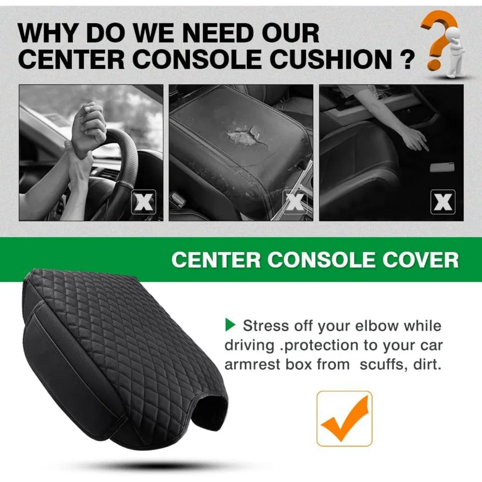 Center Console Armrest Cover For Chevy Silverado & GMC