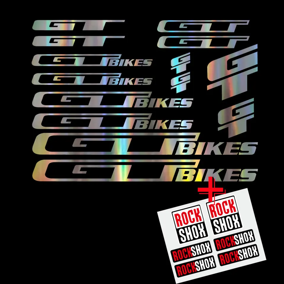 Autocollants en vinyle pour GT, pour cadre de vélo de route, vtt, BMX  34