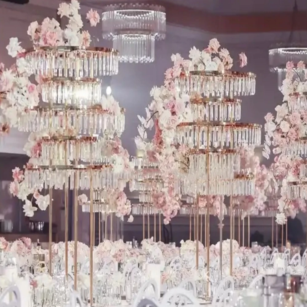 120cm 2-6pcs)Absolutely Beautiful Wedding Metal Arch Frame Arch Backdrop table center Stand Background tabletop decor