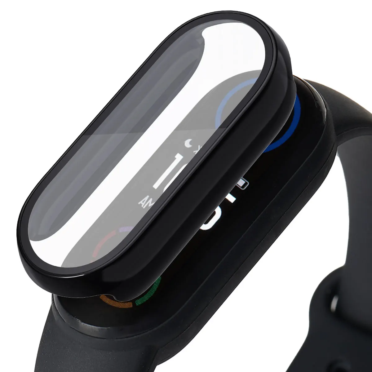 Watch screen protector case Tempered Glass Film For Xiaomi Mi Band 8 7 5 6 4 NFC Screen Protector Case For Xiaomi Mi band 6 5 4 Miband 7 Smart Watchband