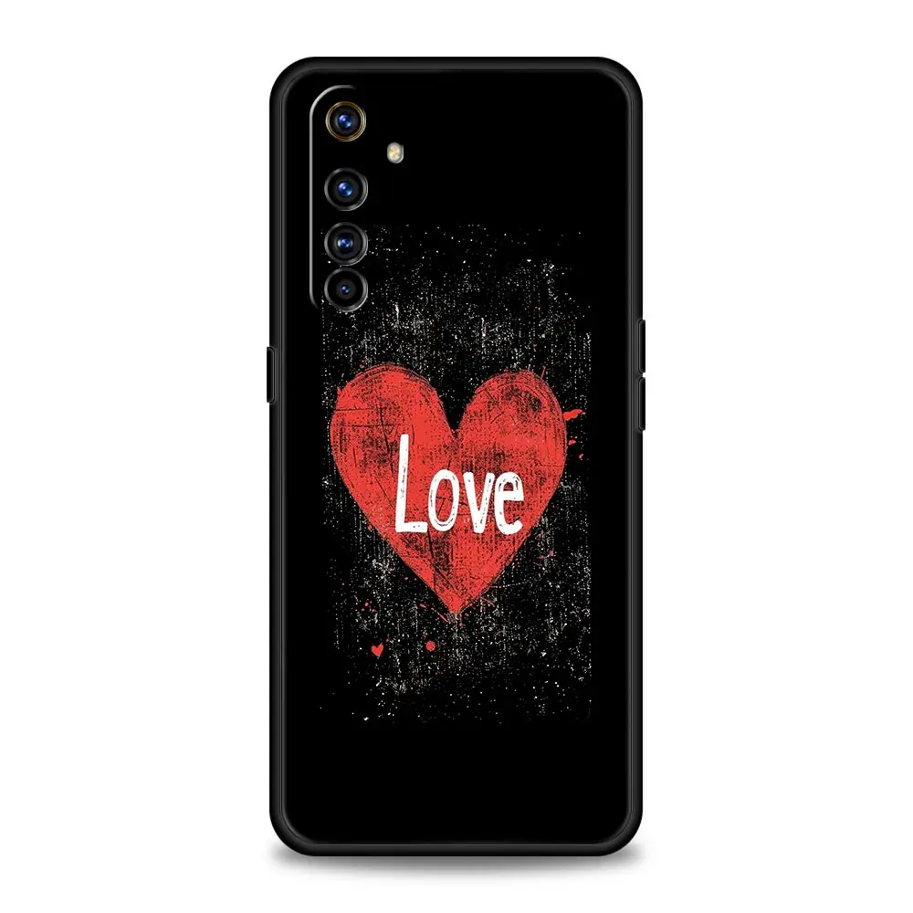 I Love You Pink Heart Soft Phone Case