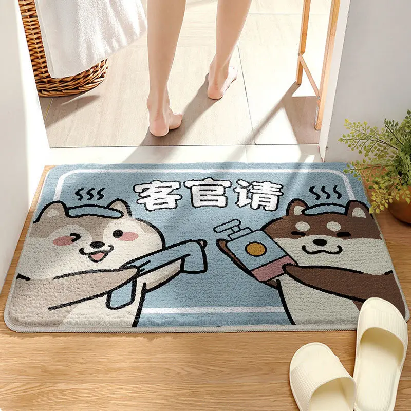 

floor mats, soft and non slip bathroom floor mats Cartoon carpet