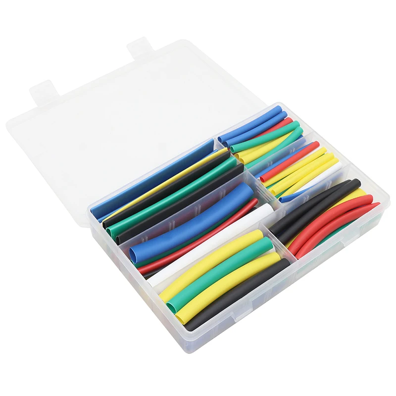 102-750pcs 2:1 Thermoresistant Tube Heat Shrink Wrapping Kit Assorted Wire Cable Insulation Sleeving 3:1 Heat Shrink Tube set