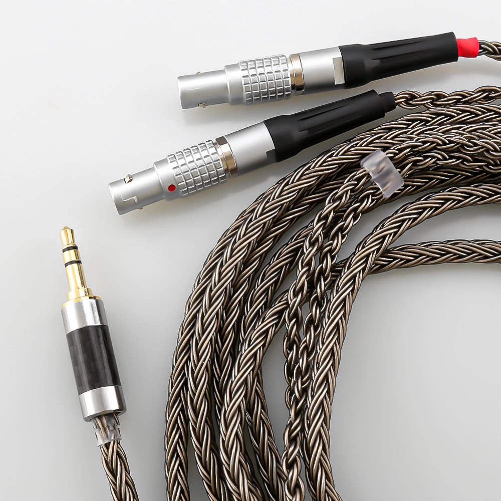 Xlr 2.5 3.5 4.4Mm Hifi 16 Core Placcato Argento Cuffie Cavo Di Ricambio Upgrade Cabl Per Cuffie Focal Utopia Elear