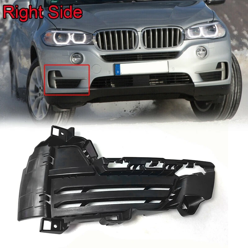 우측 프론트 범퍼 그릴 메쉬 그릴 커버 벤트 블랙, BMW X5 F15 2014-2018 51117307994