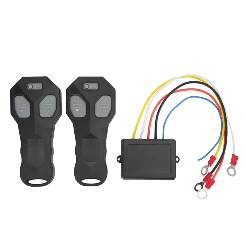 

Wireless Winch Remote Control Kit Sealing Rubber Button Winch Controller for Car ATV Truck Vehicles