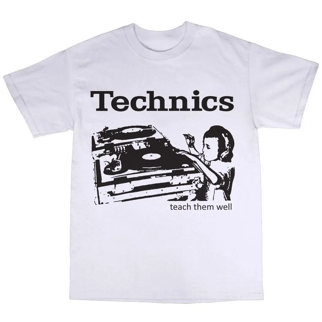 Sl-1210 Dj Decks T-Shirt 100% Cotone Sl-1200 Giradischi Mk2 Mk5 Record