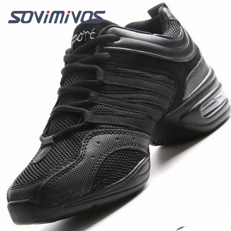 

Dancing Shoes For Women Sports Feature Modern Dance Jazz Shoes Soft Outsole Breath Dance Shoes Female Waltz Sneakers Size 28-44