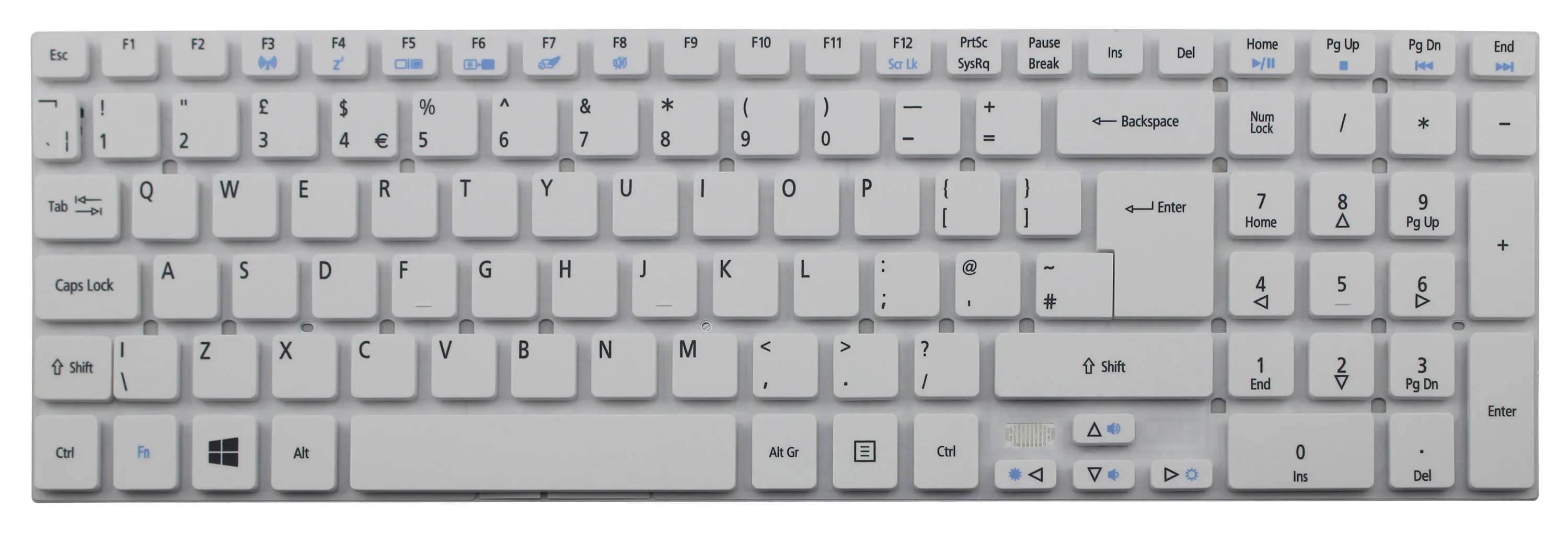 Новая белая клавиатура британский английский для Acer TravelMate P255-M P255-MG P255-MP P255-MPG P256-M