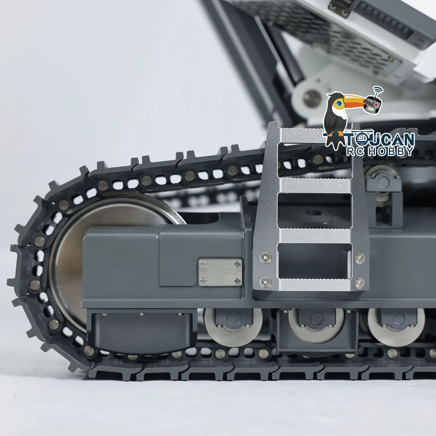 S4256595044324db2b872b3c87d4d01deR 1/14 koparki hydrauliczne RC K970-300 maszyna do rozbiórki z wymiennym 2-ramiennym zdalnie sterowanym dźwiękiem TOUCAN