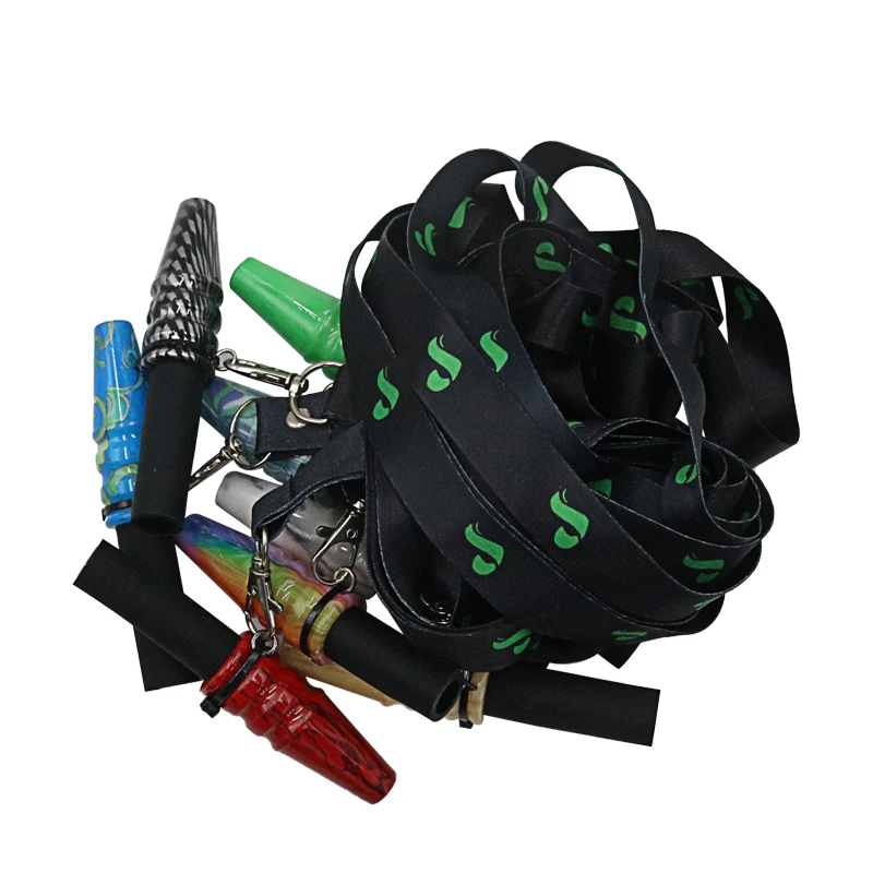 

1PC Big Size Silicone&Resin Reusable Hookah Mouthpiece Shisha Mouth Tips High Quality Ribbon Smoking Narguile Accessories