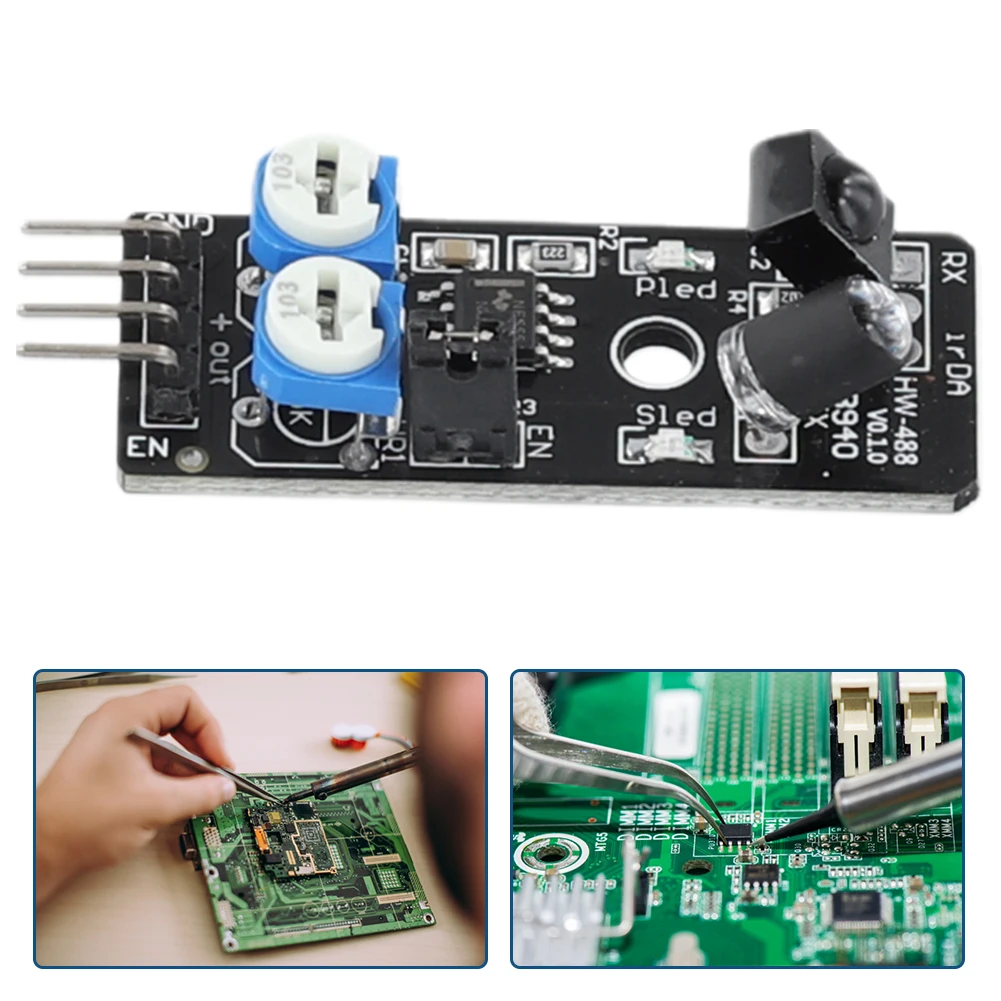 KY-032 스마트 자동차 장애물 회피 센서 4핀 지능형 자동차 장애물 회피 센서 DC3.3-5V DIY 스마트 자동차 로봇용