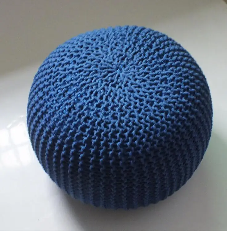 Nordic Hand-woven Simple Removable Washable Round Pier Creative Shoe Changing Stool Living Room Lazy Sofa Tatami Floor Rest