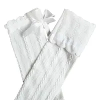 Baby Girls Knee High Socks Long Kids Soft Cotton Ruffle Lace Socks  Children School Uniform Socks Mid-calf Socks Leg Warmers 5
