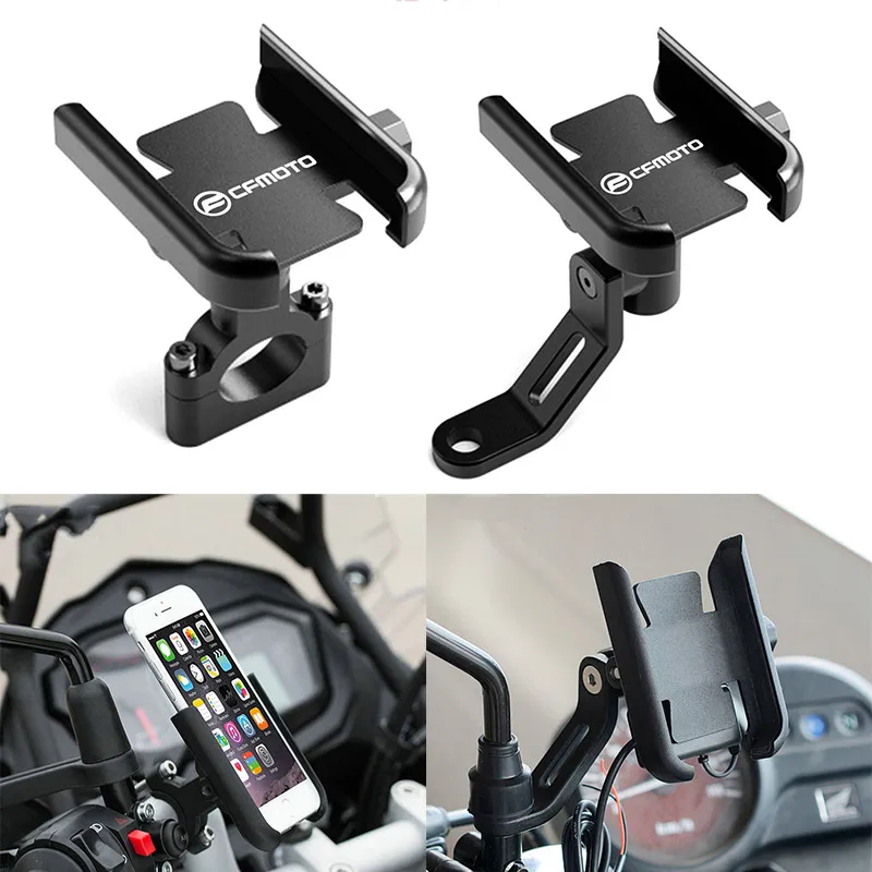 Motorcycle Smartphone Handlebar Holder GPS Stand Mount Bracket For