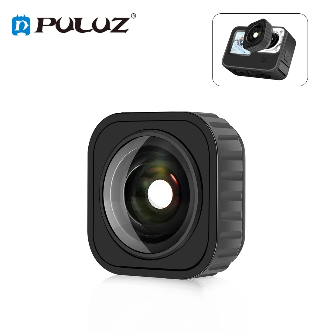 Puluz Sport Camera Lens Accessori Obiettivo Massimo Intercambiabile Per Gopro Hero12/11/10/9 Black Action Camera Obiettivo Fov Ultra Grandangolare