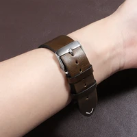 18mm 19mm 20mm 21mm 22mm 24mm véritable peau de vache rétro huile cire bracelet de montre à dégagement rapide bracelet en cuir pour Seiko pour bracelet Rolex 5