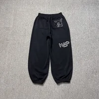American High Street Black Sweatpants ADWYSD Pants Sunroll Fleece Zipper Pocket Men Women Cleanfit Trousers 2