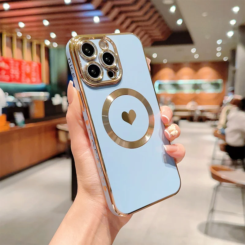 Coque en silicone plaquée solide 13 12 11 Pro 14 Plus Coque de protection d'objectif pour iPhone 14Pro Max_voghion.com